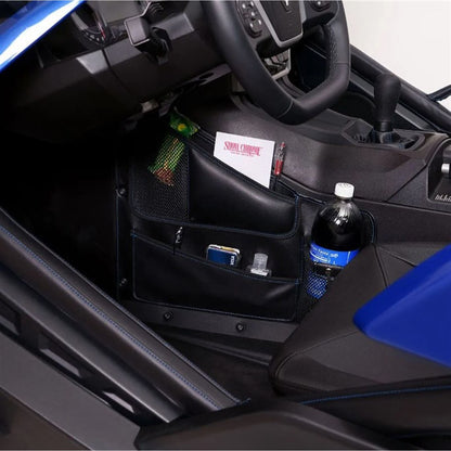 Show Chrome Driver Side Organizer for Polaris Slingshot - Left - Blue Stitching H44-7DBLU_1171795