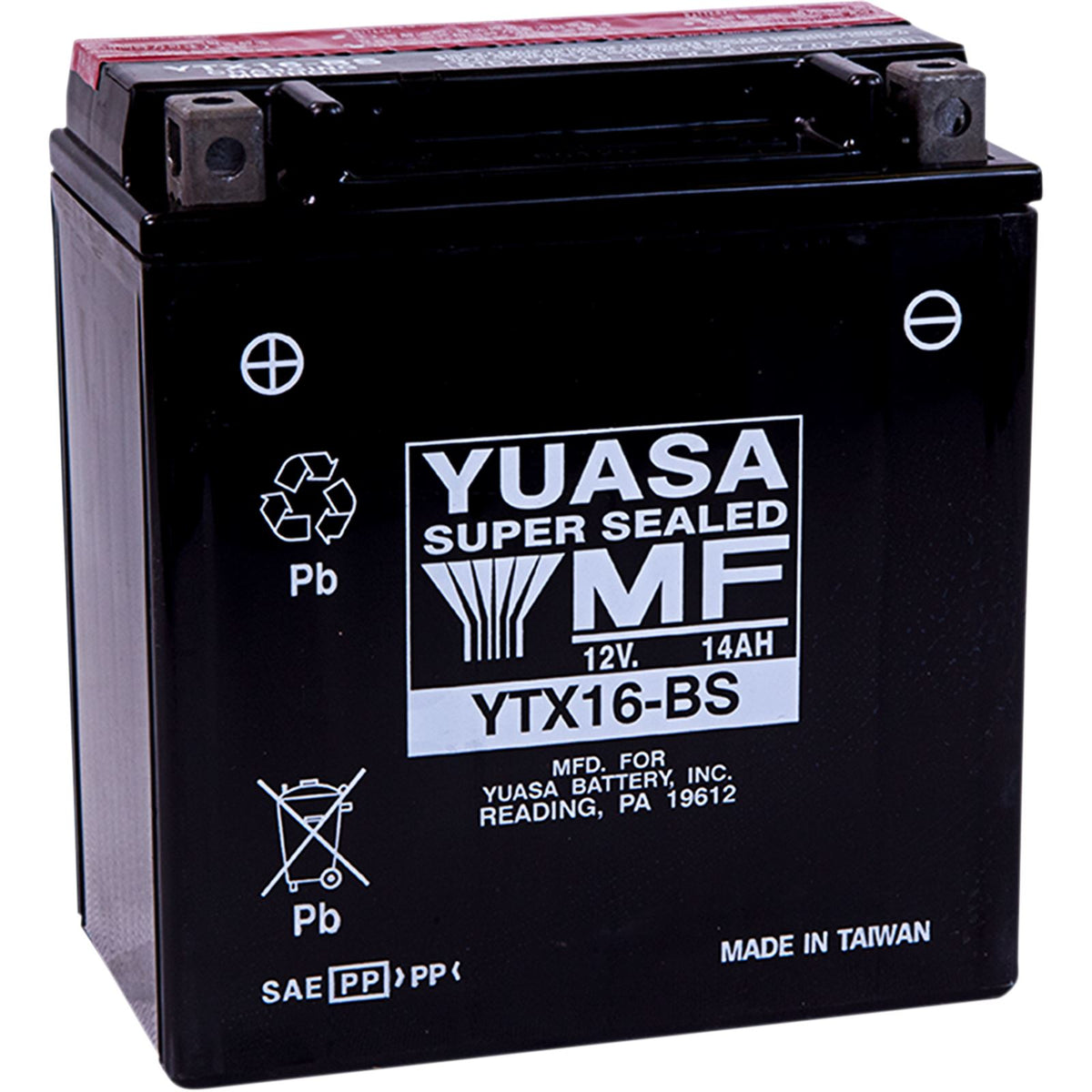 Yuasa Battery YTX16-BS Maintenance Free YUAM32X6S_501539
