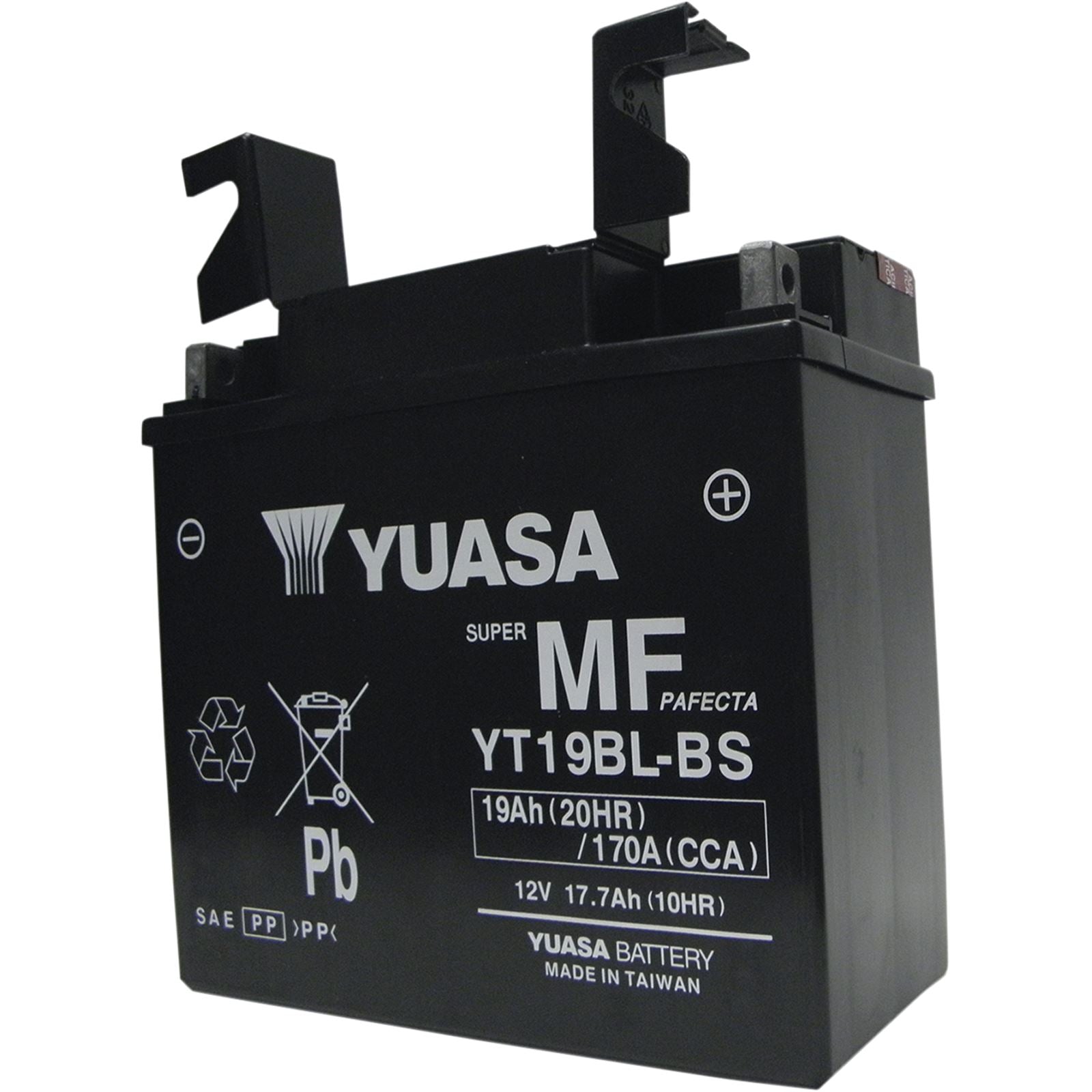 Yuasa Battery YT19BL-BS Maintenance Free YUAM6219BL_501389