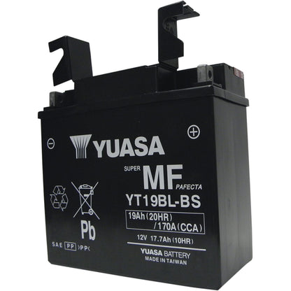 Yuasa Battery YT19BL-BS Maintenance Free YUAM6219BL_501389