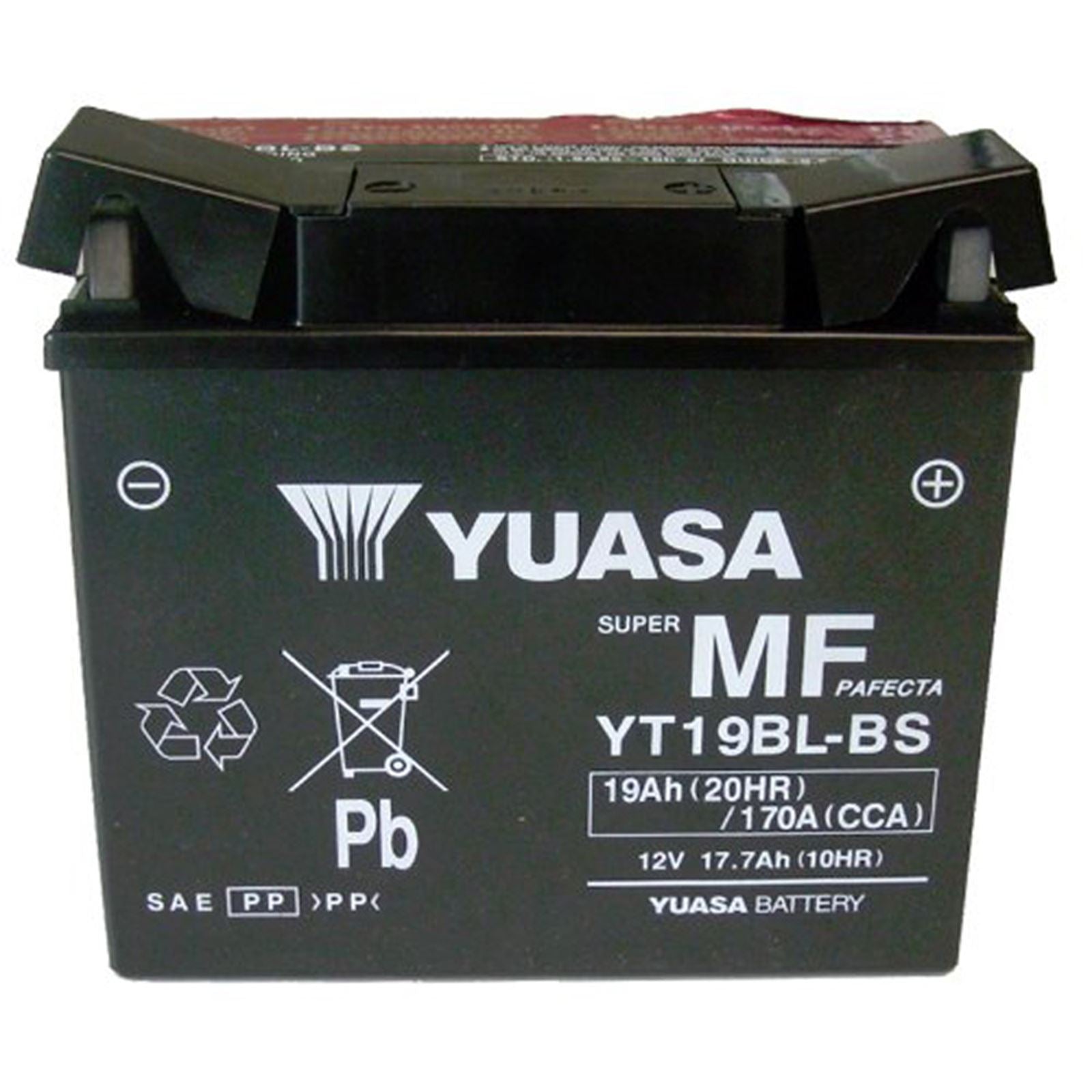 Yuasa Battery YT19BL-BS Maintenance Free YUAM6219BL_591002