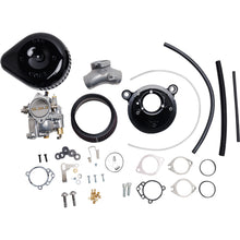 S&S Cycle Carburetor G and Stealth Air Kit - Black - Big Twin '84-'99 110-0148_1146742