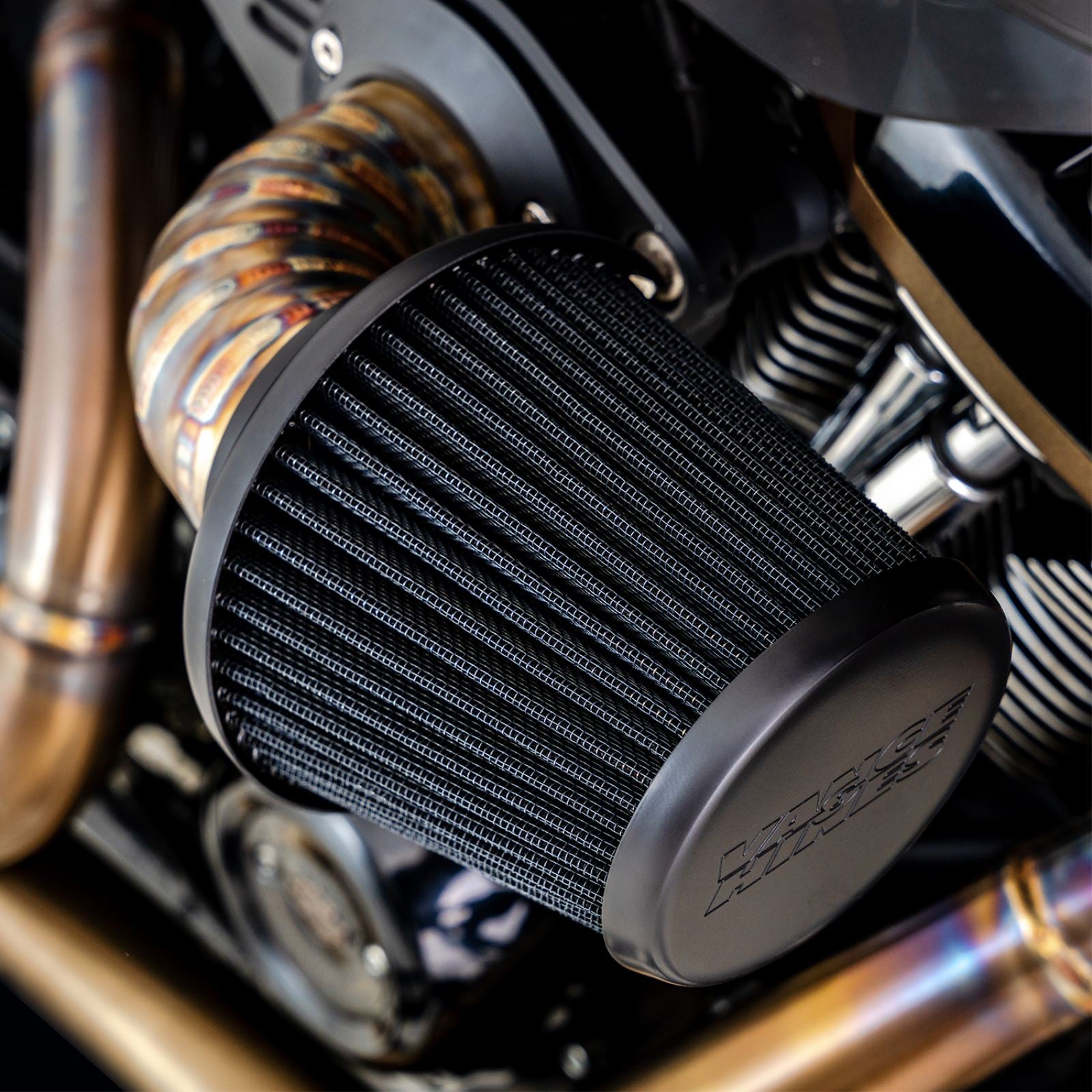 Vance And Hines VO2 Falcon Air Cleaner - Stainless Steel - M8 71049_1146733