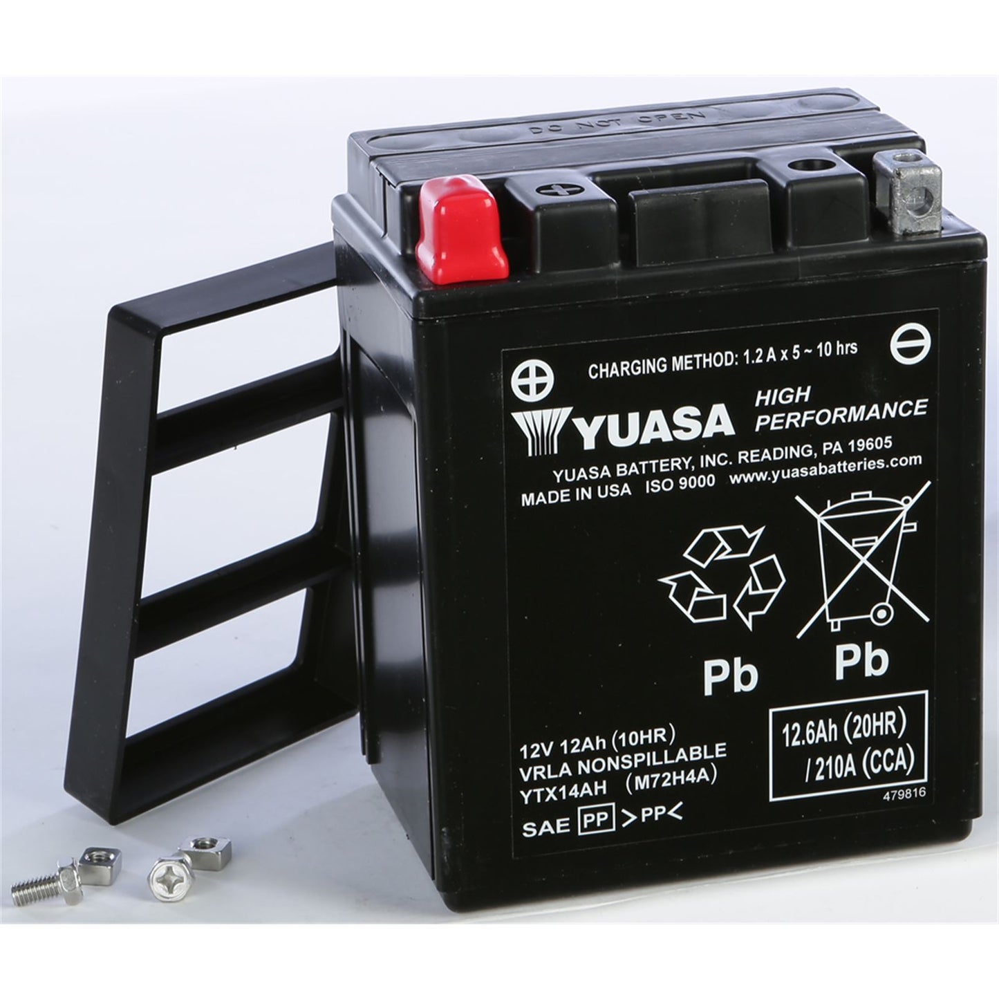 Yuasa Battery YTX14AH Sealed Factory Activated YUAM72H4A_195593