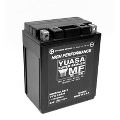 Yuasa Battery YTX14AH Sealed Factory Activated YUAM72H4A_591004