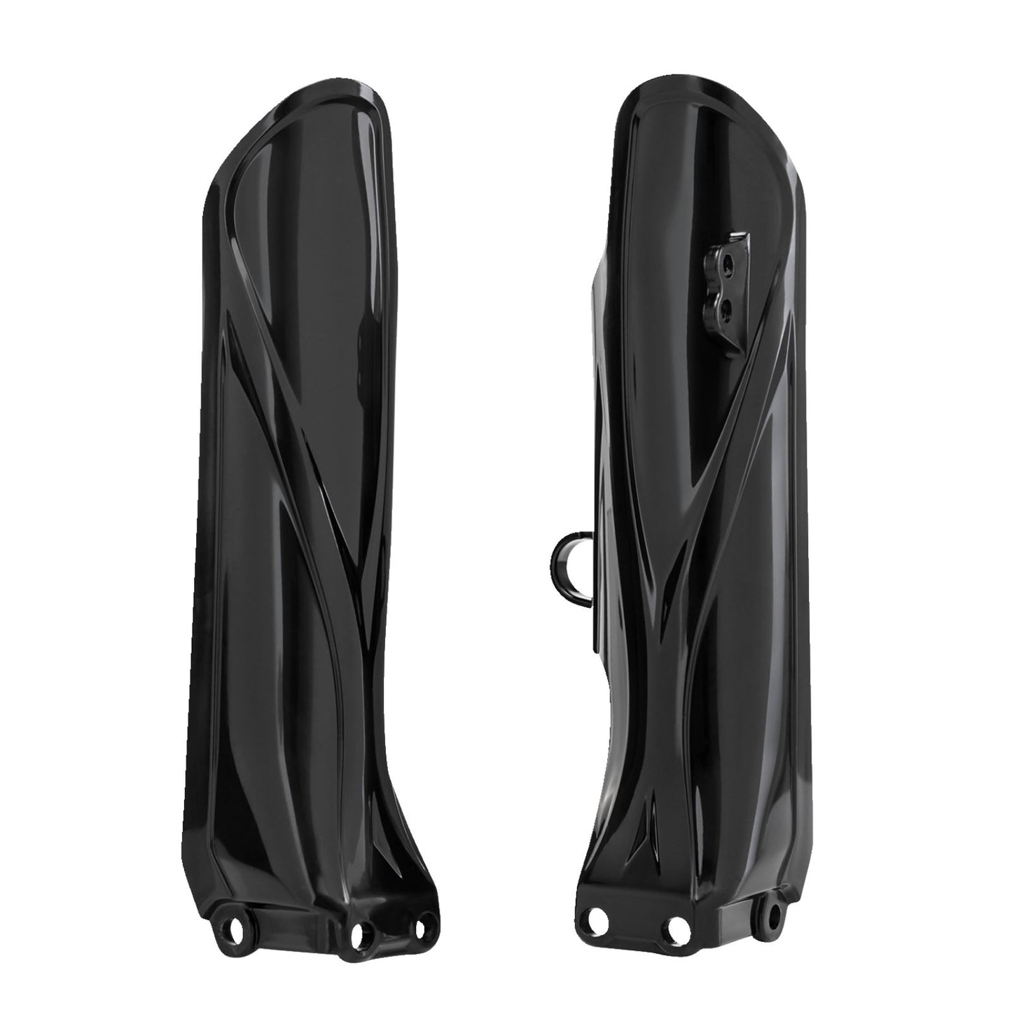 Acerbis Lower Fork Cover Set for Yamaha - Black 2742650001_1157263