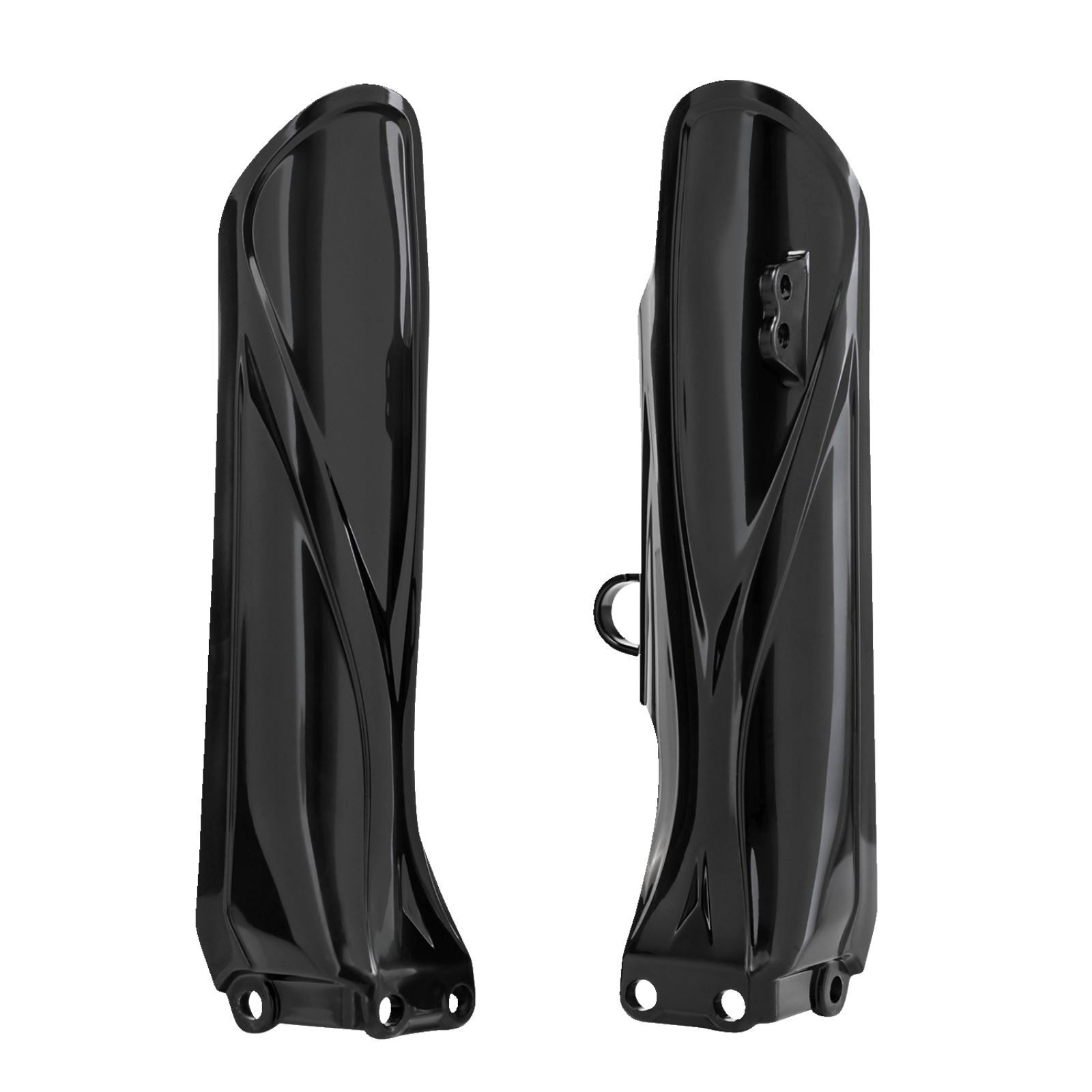 Acerbis Lower Fork Cover Set for Yamaha - Black 2742650001_1157263