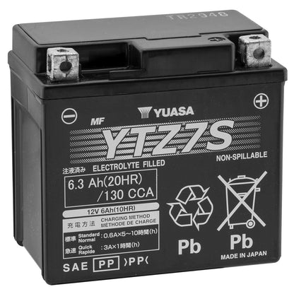 Yuasa Battery YTZ7S Sealed Factory Activated YUAM727ZS_195596