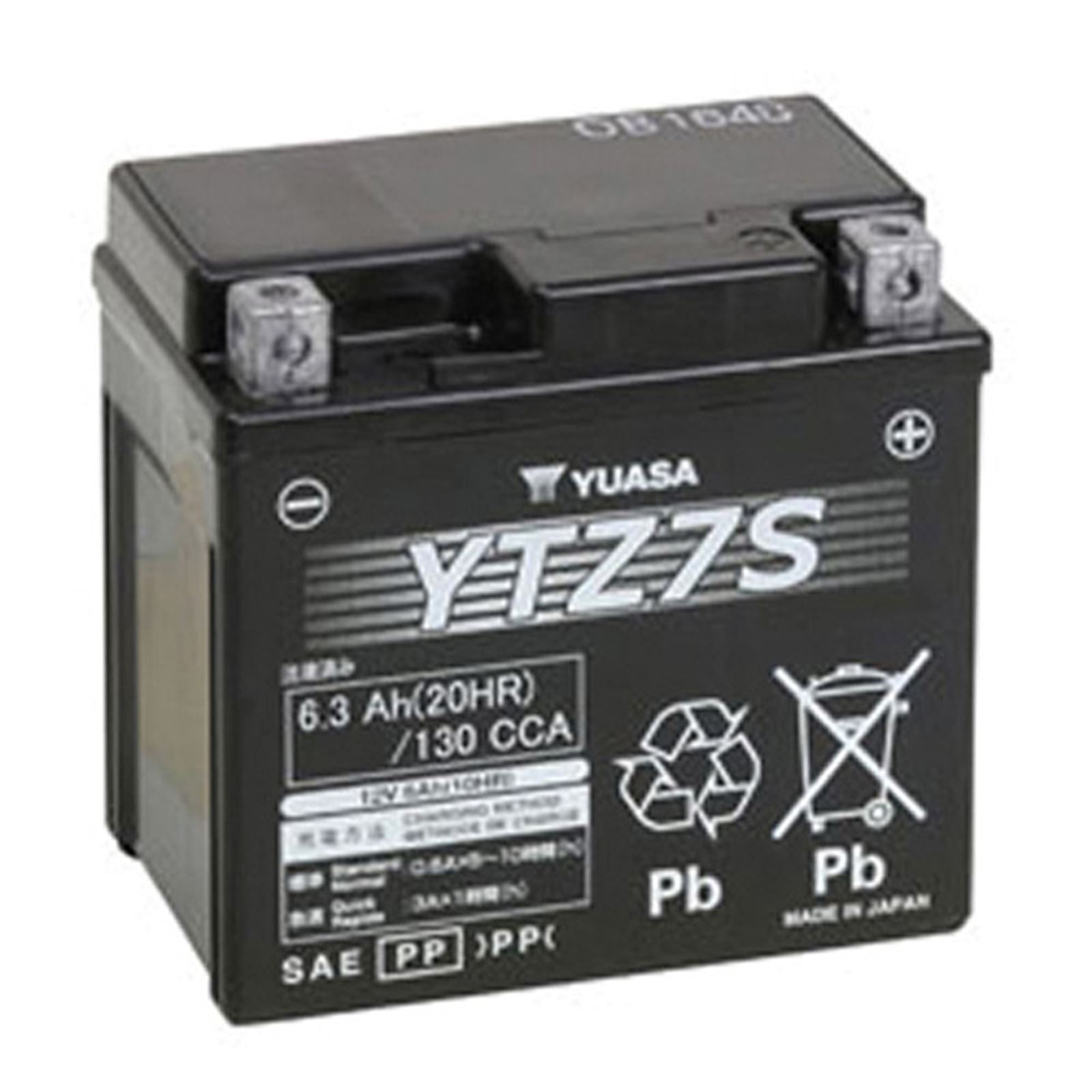 Yuasa Battery YTZ7S Sealed Factory Activated YUAM727ZS_591006