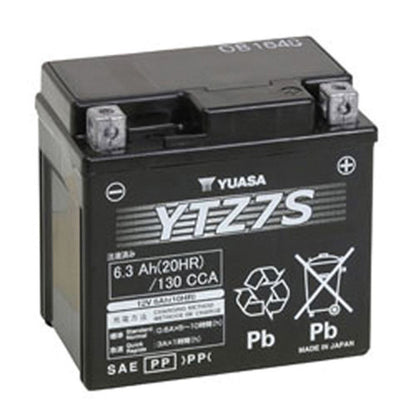 Yuasa Battery YTZ7S Sealed Factory Activated YUAM727ZS_591006