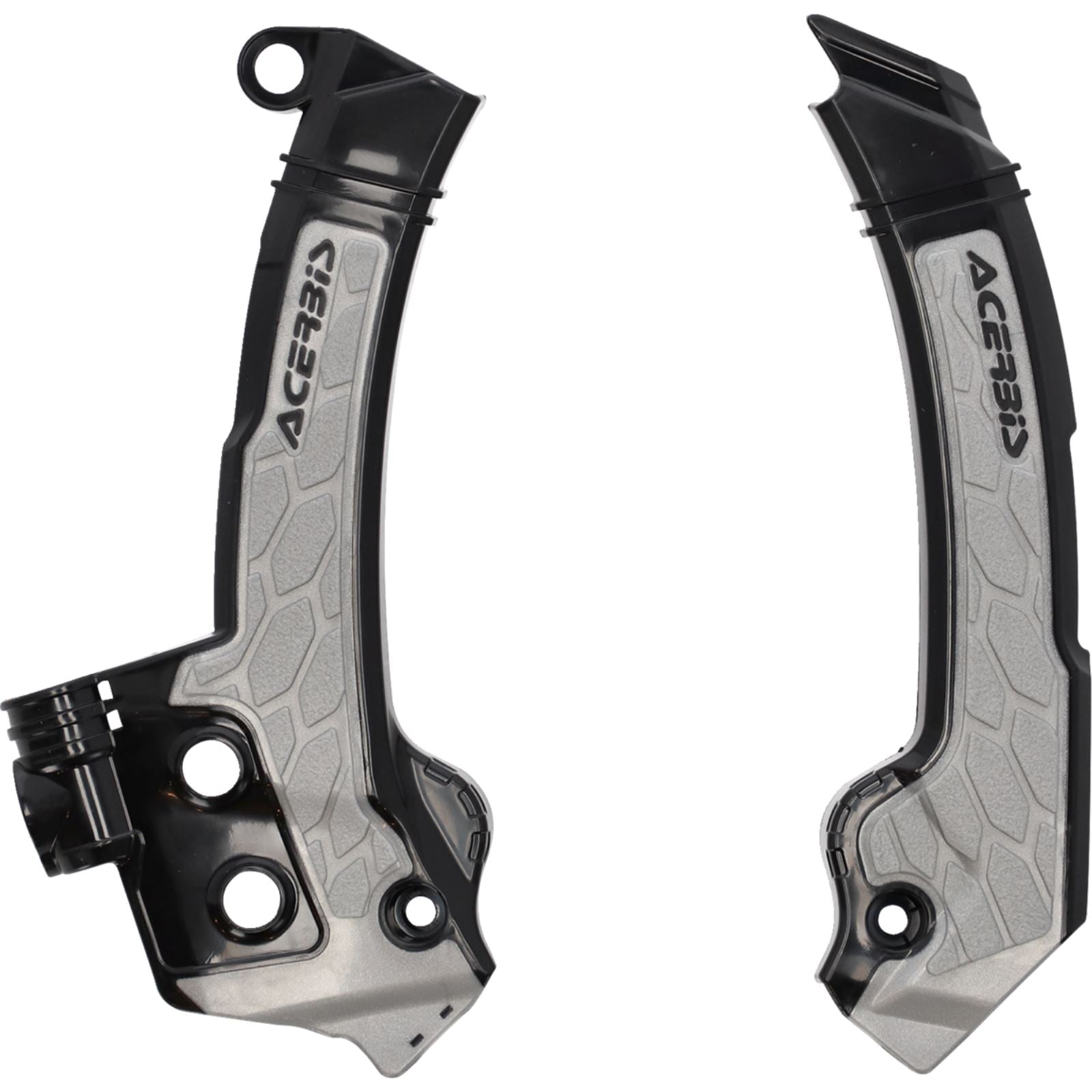 Acerbis X-Grip Frame Guards - Black/Gray for Husqvarna 2979601001_1160244