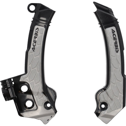 Acerbis X-Grip Frame Guards - Black/Gray for Husqvarna 2979601001_1160244