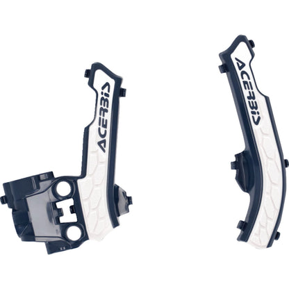Acerbis X-Grip Frame Guards - Blue/White for Gas Gas/Husqvarna/KTM 2979611006_1160287