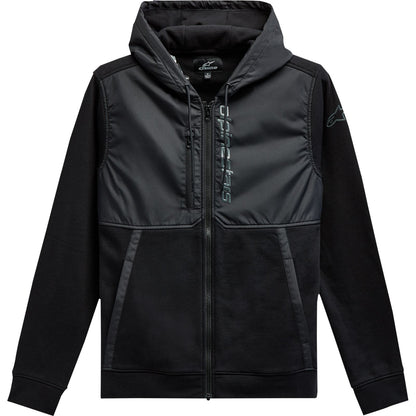 Alpinestars Aligned Zip Hoodie - Black/Black - Medium [MPN: 1213-51000-1010-M]_1155601