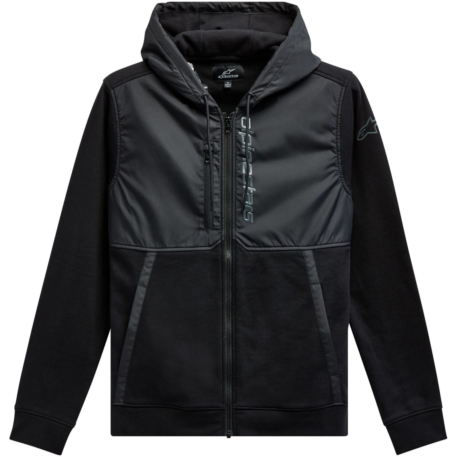 Alpinestars Aligned Zip Hoodie - Black/Black - XL [MPN: 1213-51000-1010-XL]_1150873