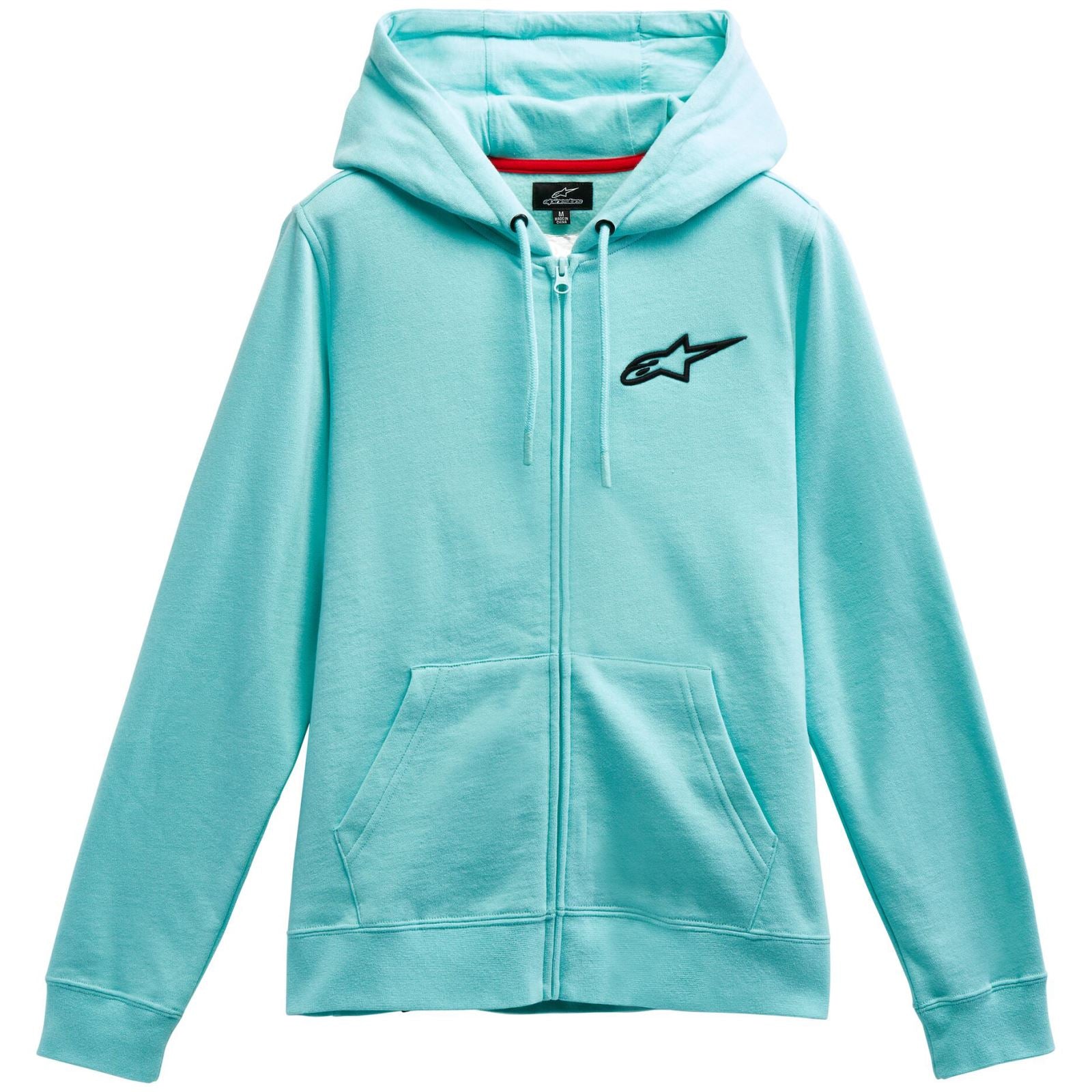 Alpinestars Women's Ageless Zip Hoodie - Light Aqua/Black - 2XL [MPN: 1232-51800-7212-XXL]_1150473