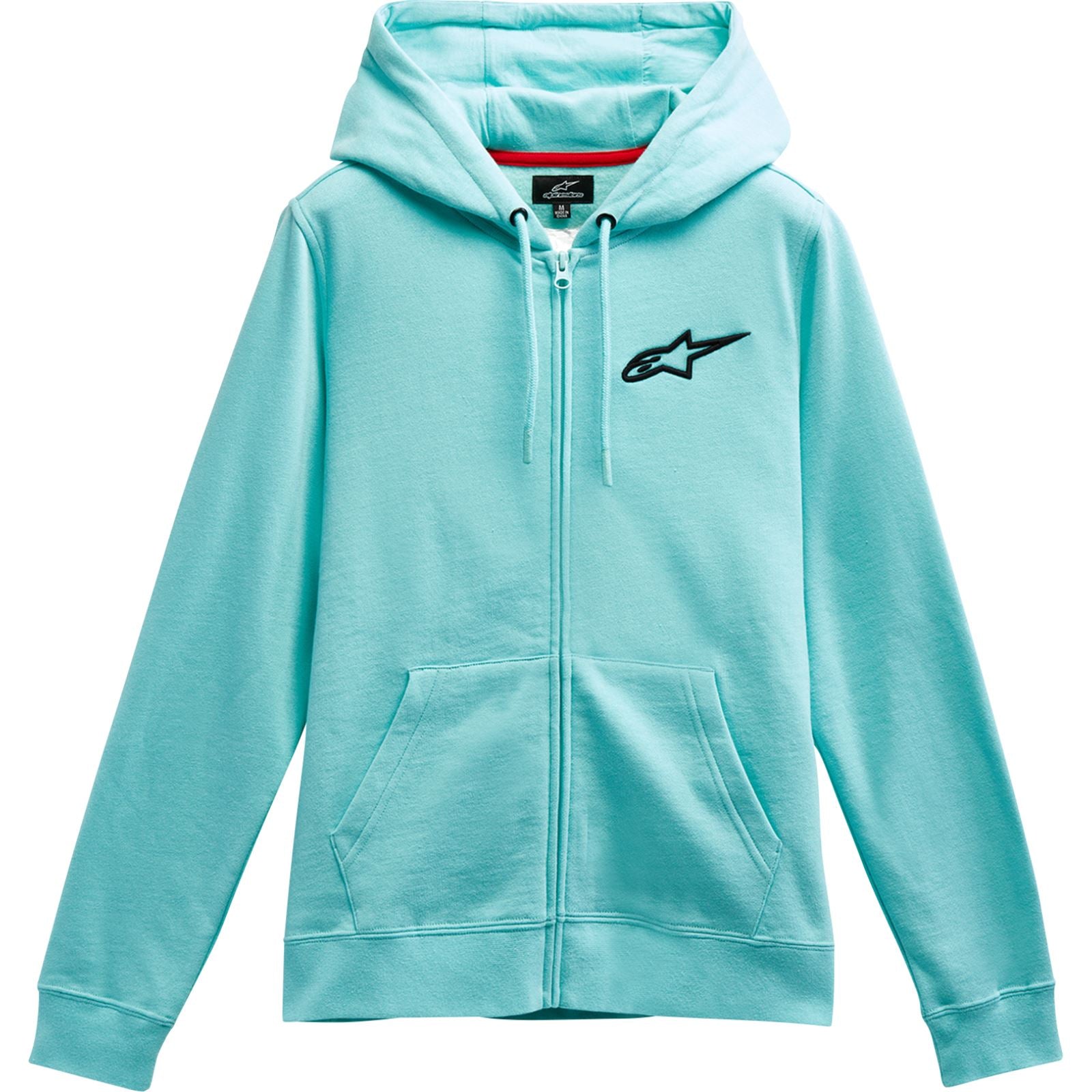 Alpinestars Women's Ageless Zip Hoodie - Light Aqua/Black - 2XL [MPN: 1232-51800-7212-XXL]_1155692