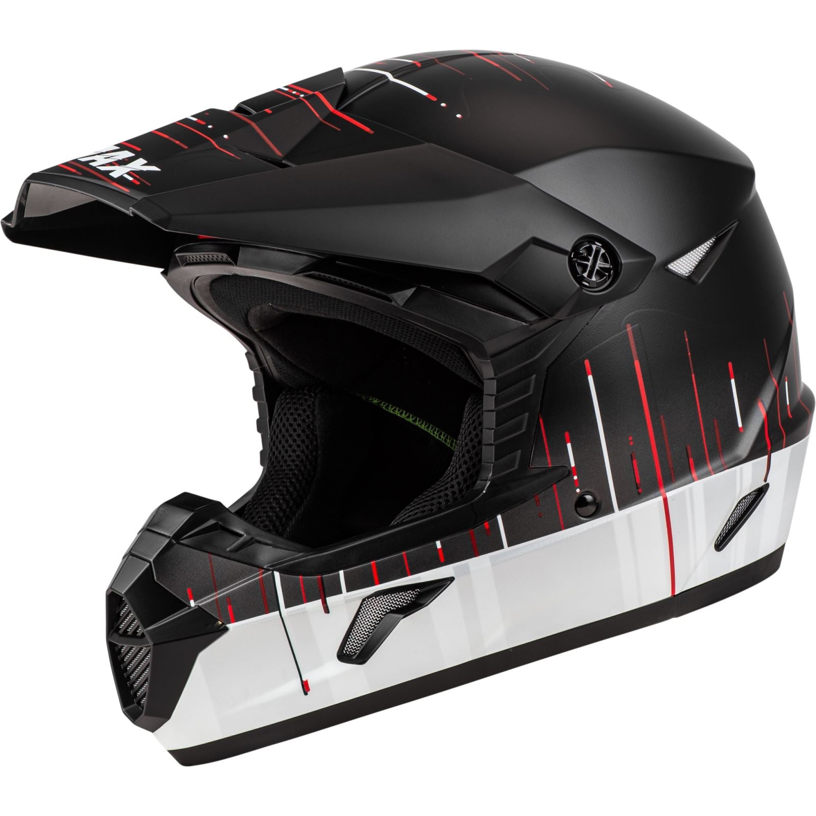 GMax MX-46 Frequency Off-Road Helmet - Matte Black/White - XS [MPN: D3463843]_1147894