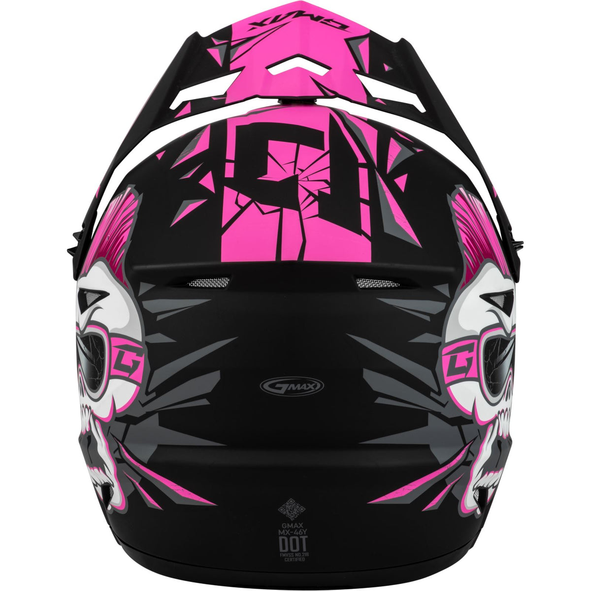 GMax Youth MX-46Y Unstable - Helmet - Matte Black/Pink_1311869