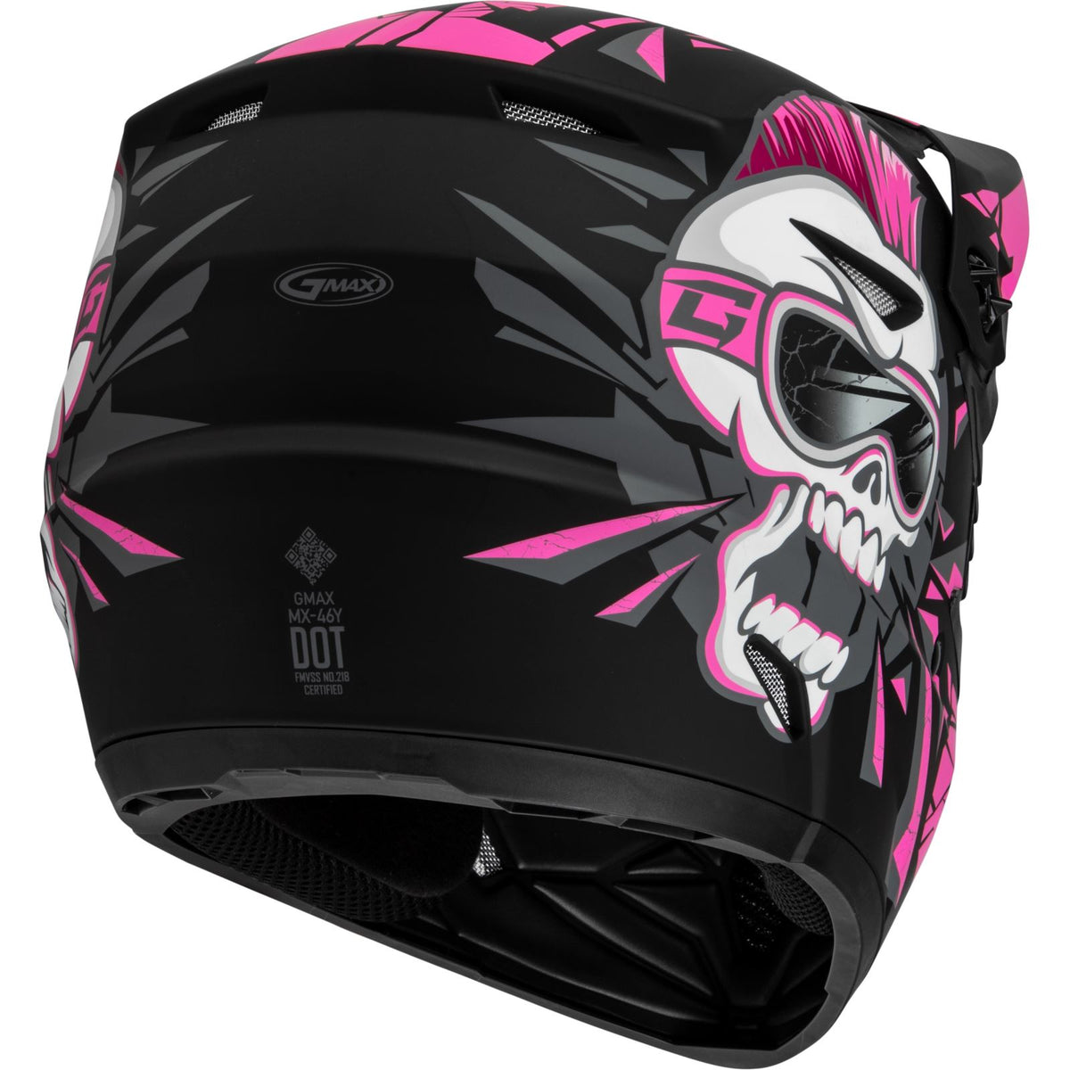 GMax Youth MX-46Y Unstable - Helmet - Matte Black/Pink_1311871
