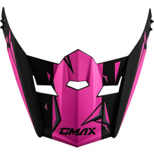 GMax Youth MX-46Y Unstable Visor - Matte Black/Pink - Small-Large G0466172_1334975