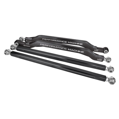 Performance Machine High Clearance Radius Rod for Polaris RZR - Black Contrast Cut 0222-2007-BM_1157322