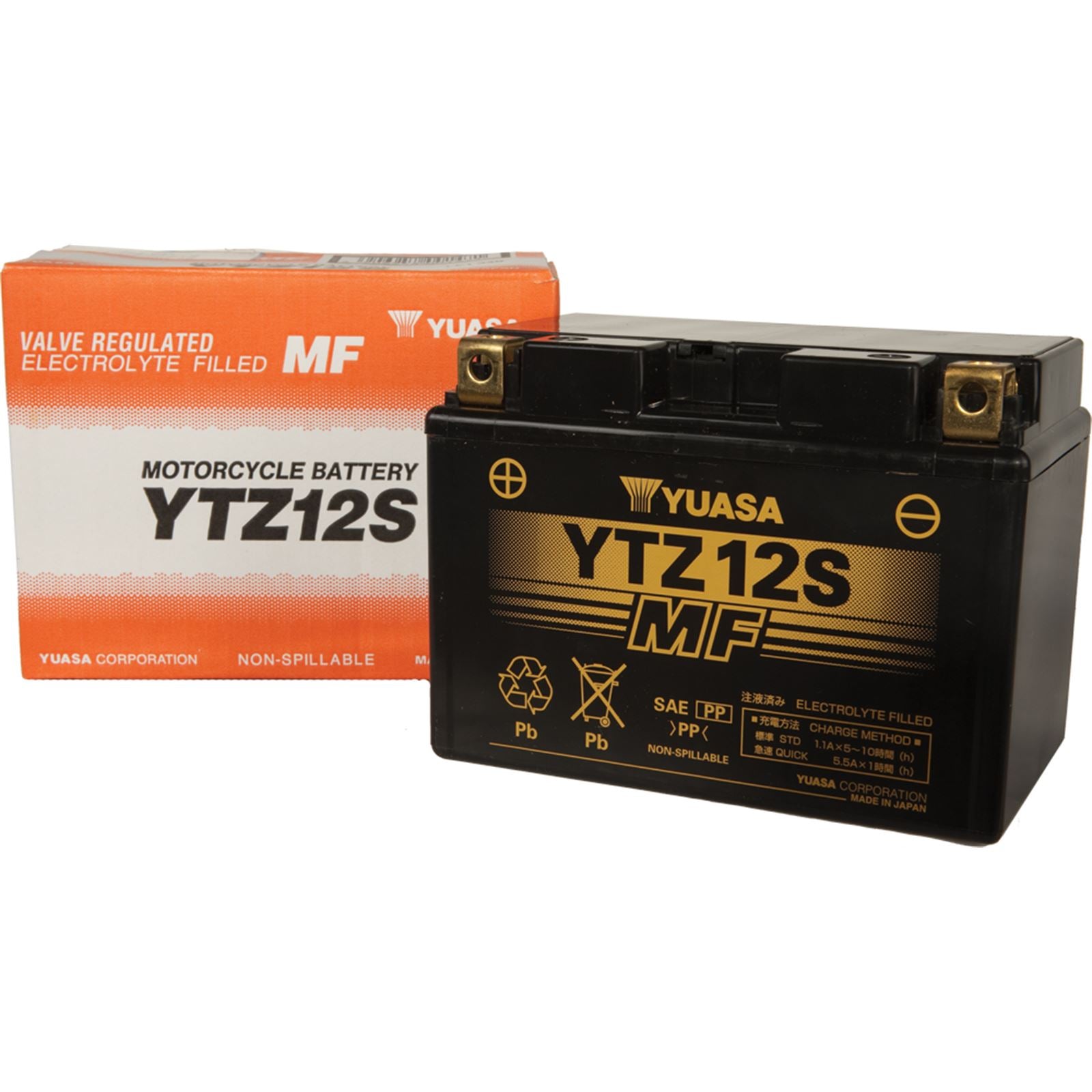 Yuasa Battery YTZ12S Sealed Factory Activated YUAM7212A_195605