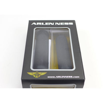 Arlen Ness Brass Knurled 1" Handlebar Grips for Throttle by Wire OPEN BOX [MPN: 07-334]_1148715