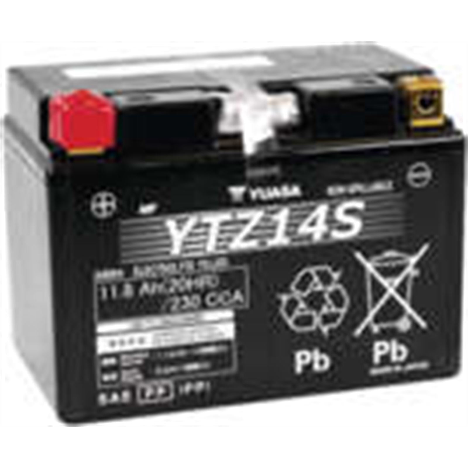 Yuasa Battery YTZ14S Sealed Factory Activated YUAM72Z14_195609