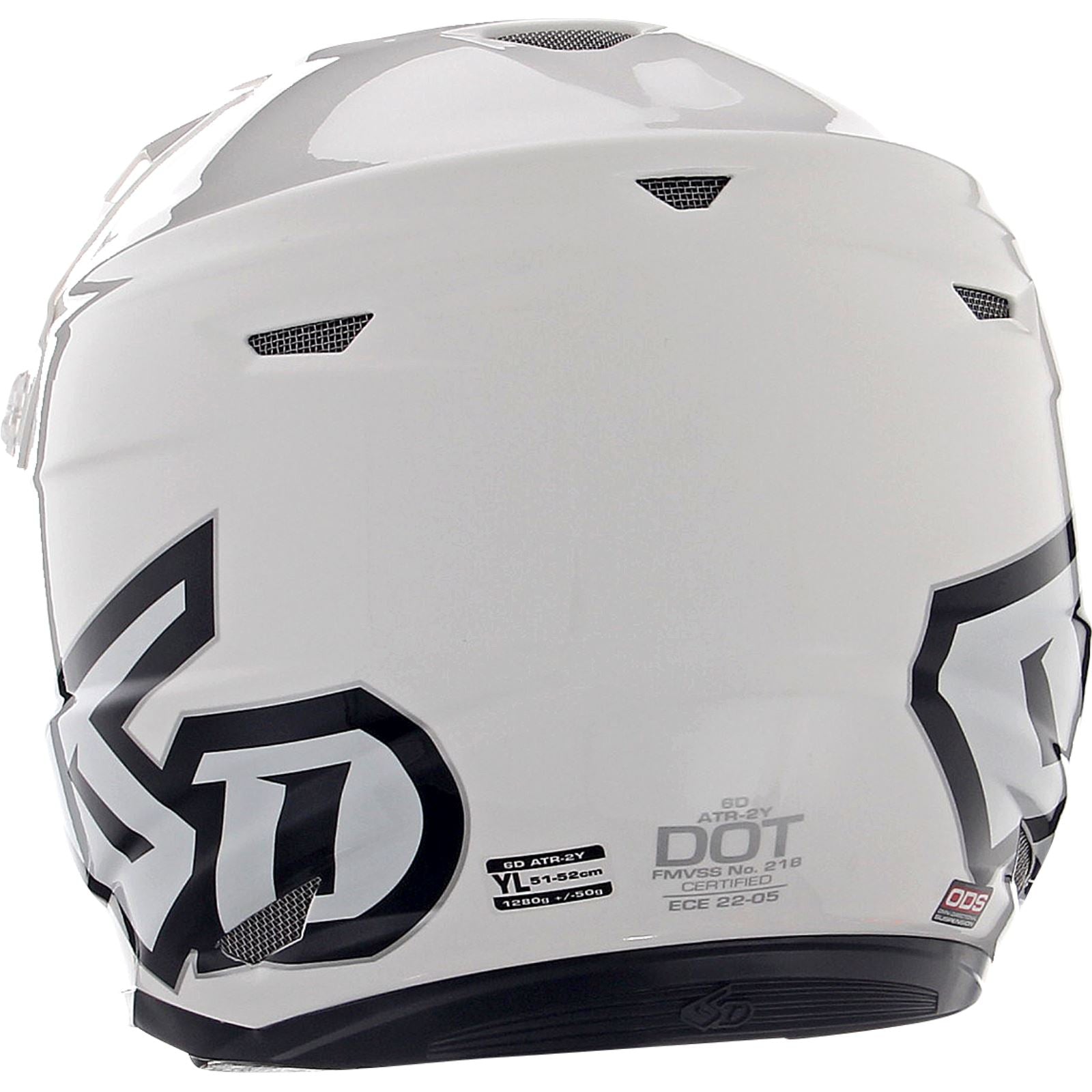 6D Helmets ATR-2Y Helmet - Gloss White_1149235