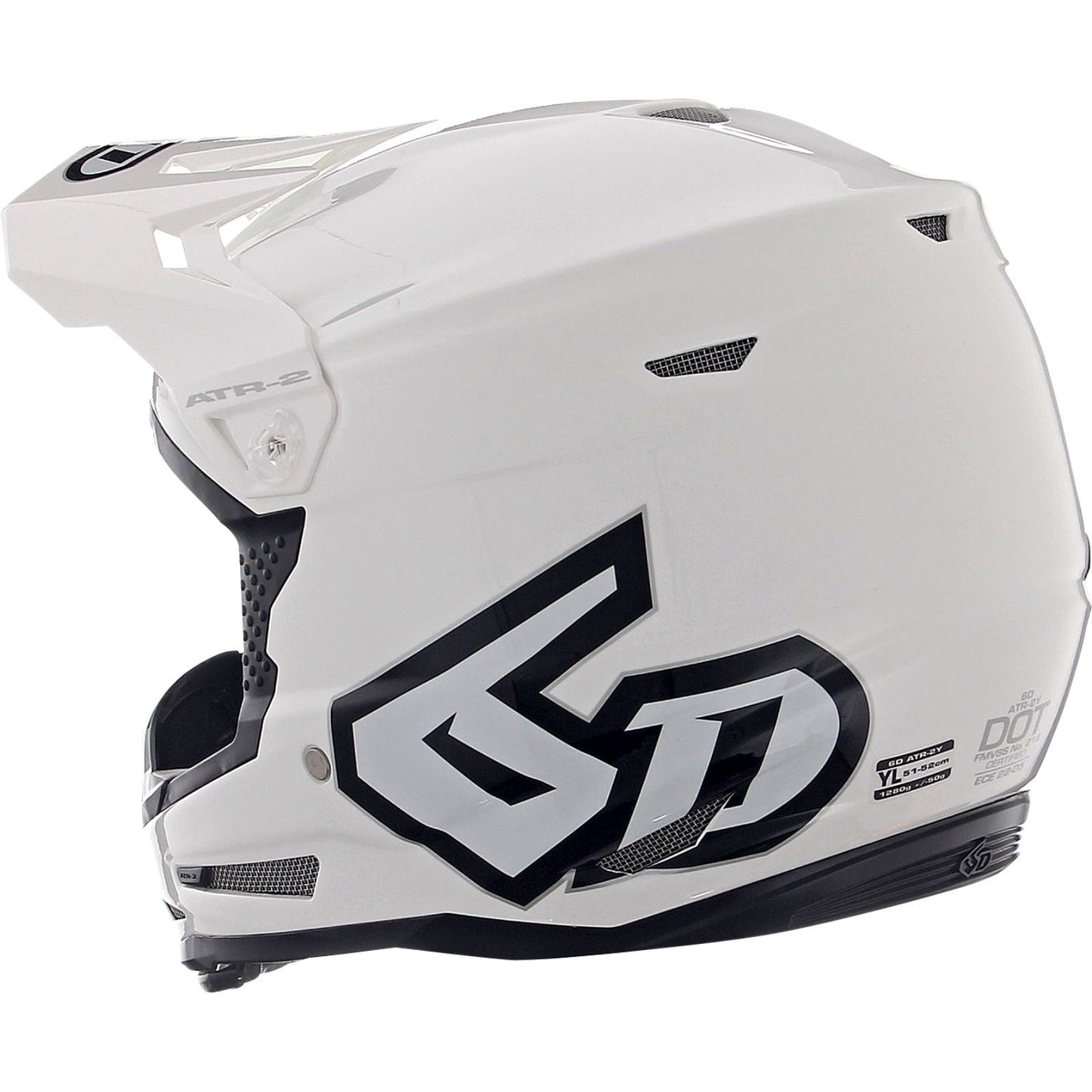 6D Helmets ATR-2Y Helmet - Gloss White_1149237