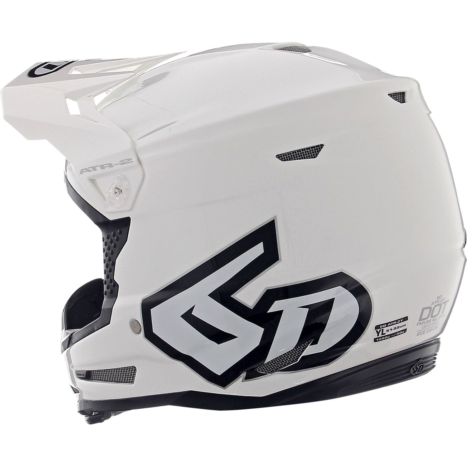 6D Helmets ATR-2Y Helmet - Gloss White_1149237