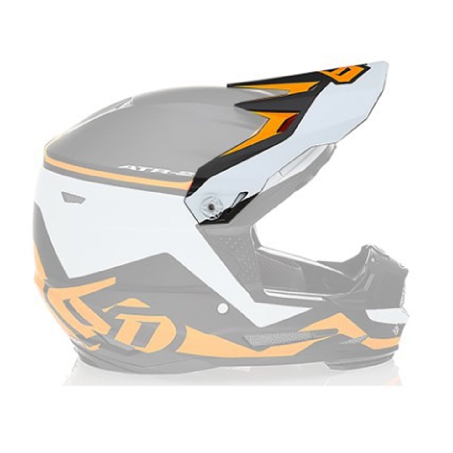 6D Helmets ATR-2Y Visor - Drive - Neon Orange [MPN: 72-4131]_1150011