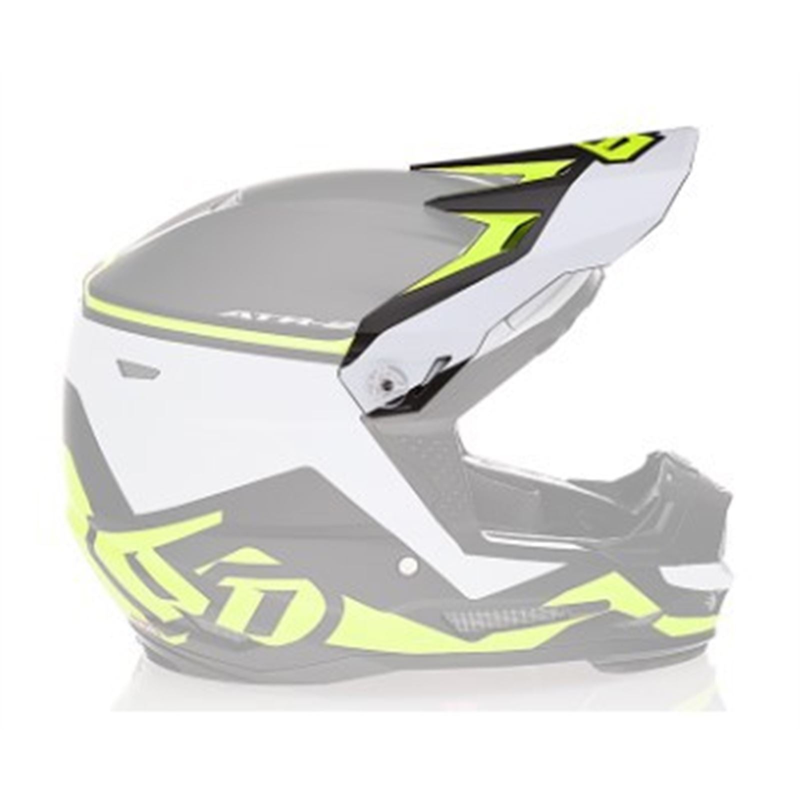 6D Helmets ATR-2Y Visor - Drive - Neon Yellow [MPN: 72-4134]_1150012