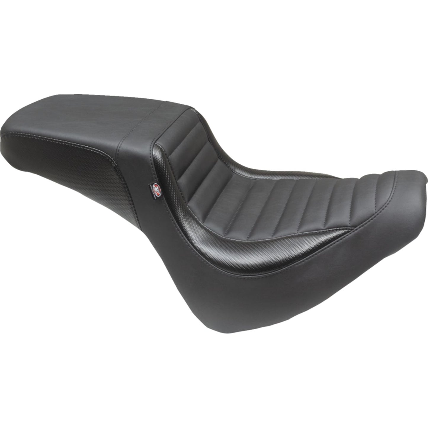 Mustang Motorcycle Products Squareback Seat - Black - Tuck-n-Roll - Fat Bob '18-'23 76005_1156932