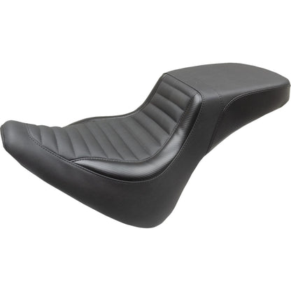 Mustang Motorcycle Products Squareback Seat - Black - Tuck-n-Roll - Breakout '18-'21 76006_1156883