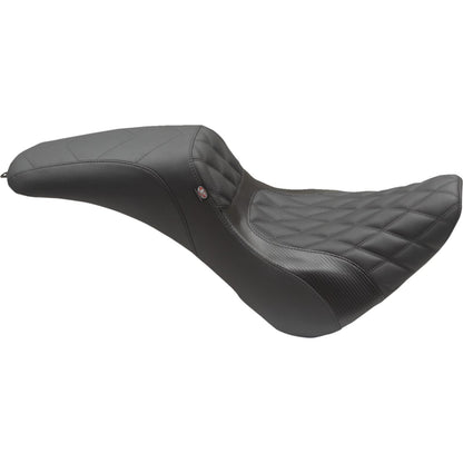 Mustang Motorcycle Products Tripper Fastback™ - Black - Double Diamond - Street Bob '18-'23 75152_1156884