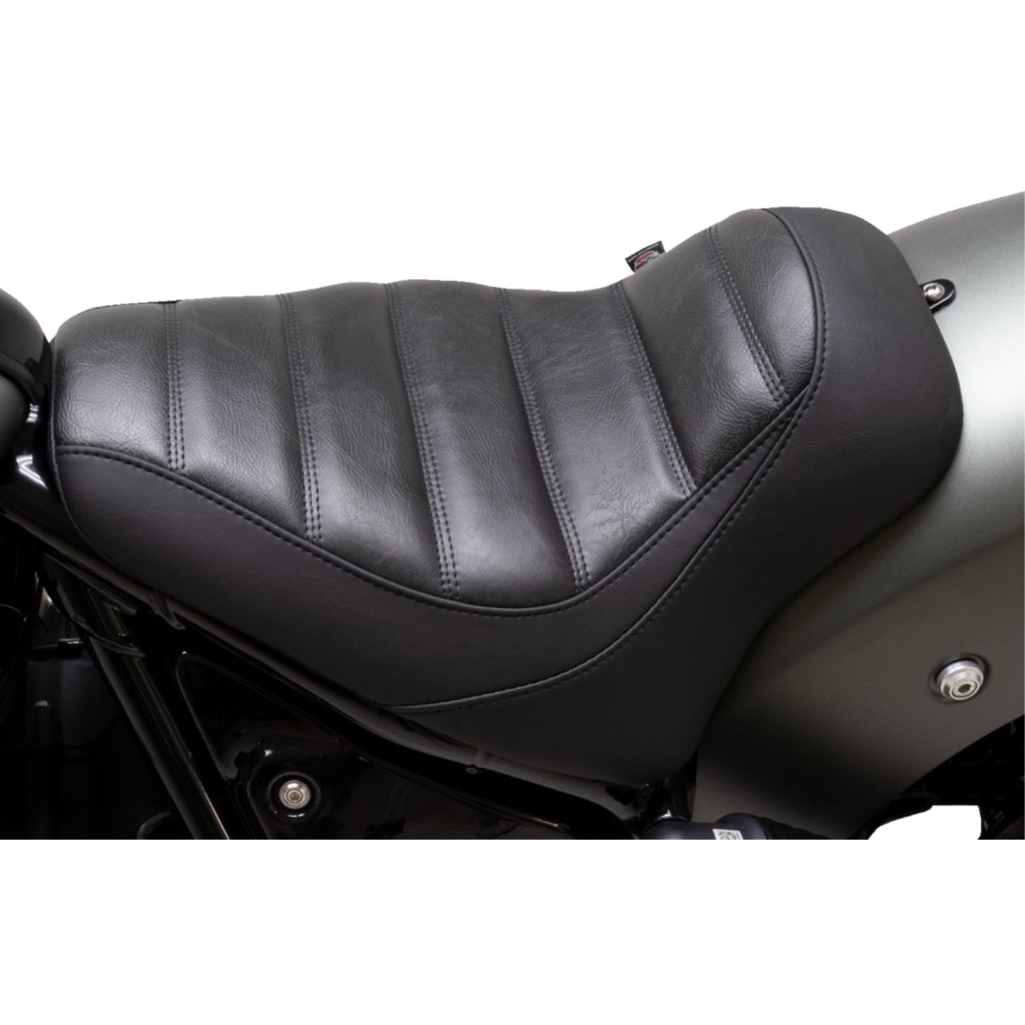 Mustang Motorcycle Products Runaround Seat - Solo - Black - Tuck-n-Roll - Chief '22-'23 88200_1156891