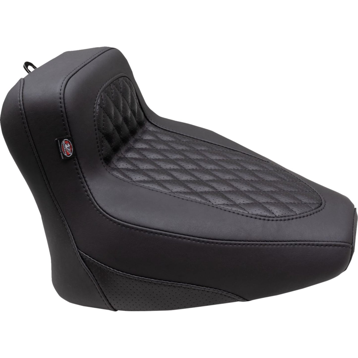 Mustang Motorcycle Products Squareback Seat - Solo - Black - Diamond Stitch - Chief '22-'23 [MPN: 88201]_1156893