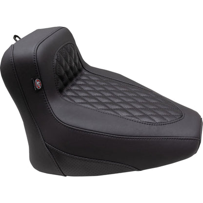 Mustang Motorcycle Products Squareback Seat - Solo - Black - Diamond Stitch - Chief '22-'23 [MPN: 88201]_1156893