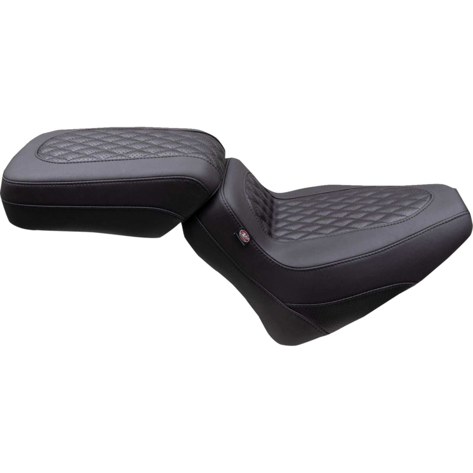Mustang Motorcycle Products Squareback Seat - Solo - Black - Diamond Stitch - Chief '22-'23 [MPN: 88201]_1156880