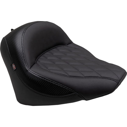 Mustang Motorcycle Products Solo Touring Seat - w/o Driver Backrest - Black - Diamond - Chief '22-'23 88203_1156875