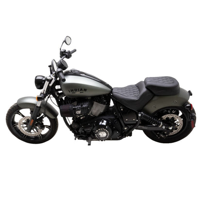 Mustang Motorcycle Products Solo Touring Seat - w/o Driver Backrest - Black - Diamond - Chief '22-'23 88203_1156874