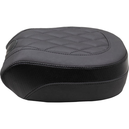 Mustang Motorcycle Products Recessed Passenger Seat - Black - Diamond Stitch - Chief '22-'23 89741_1156887