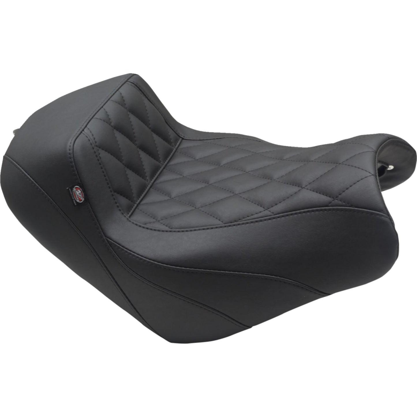 Mustang Motorcycle Products Squareback/Fastback Solo Seat - Black Diamond Stitch for Kawasaki Vulcan 76430_1156896