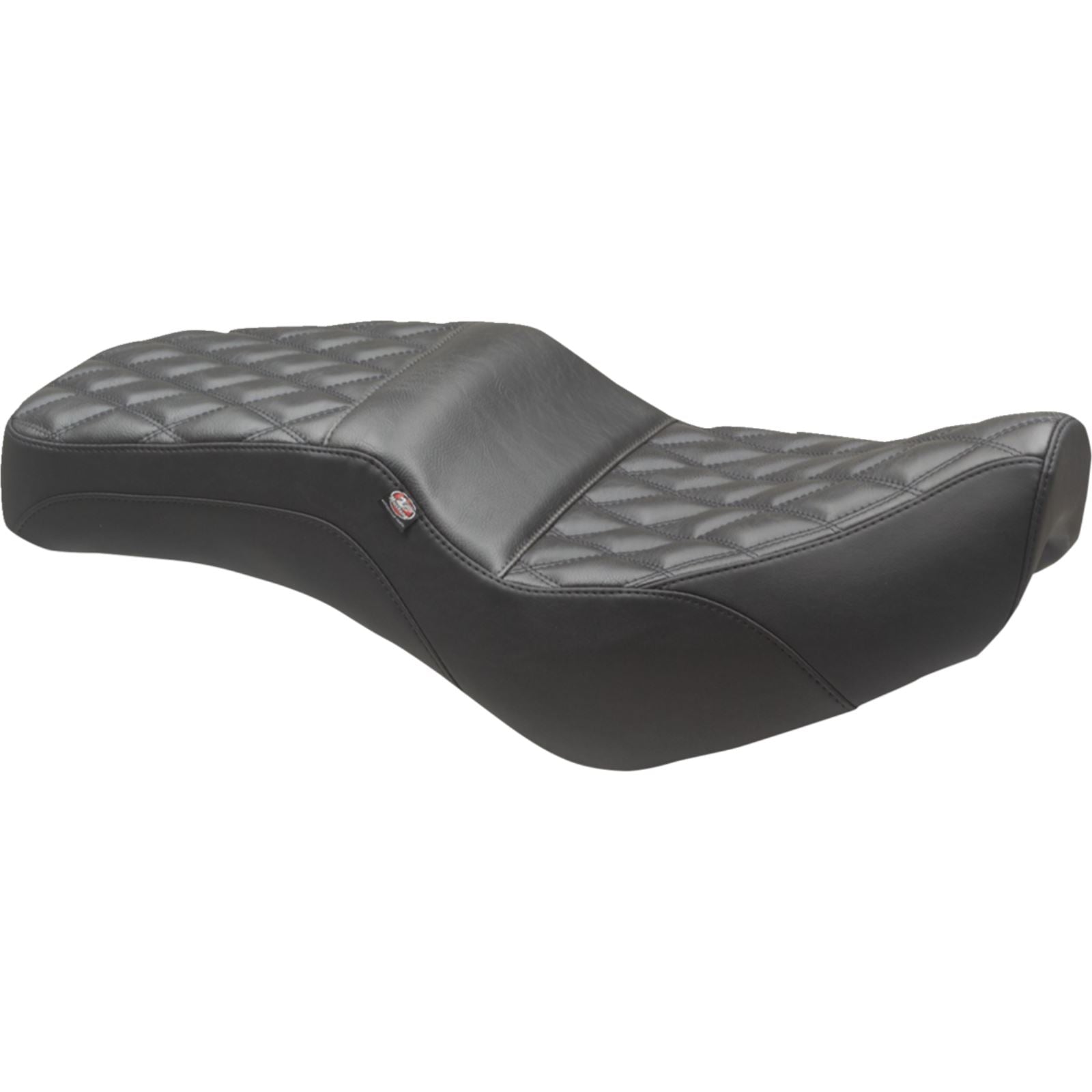 Mustang Motorcycle Products Squareback Seat - Black - Double Diamond - 300/500 '17-'23 84003_1156900