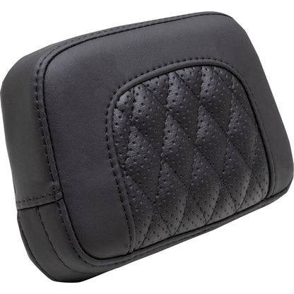 Mustang Motorcycle Products Squareback Sissy Bar Pad - Black - Diamond Stitch - Chief '22-'23 88206_1156907