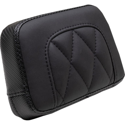 Mustang Motorcycle Products Touring Sissy Bar Pad - Standard - Black - Diamond Stitch - Chief '22-'23 88205_1156909