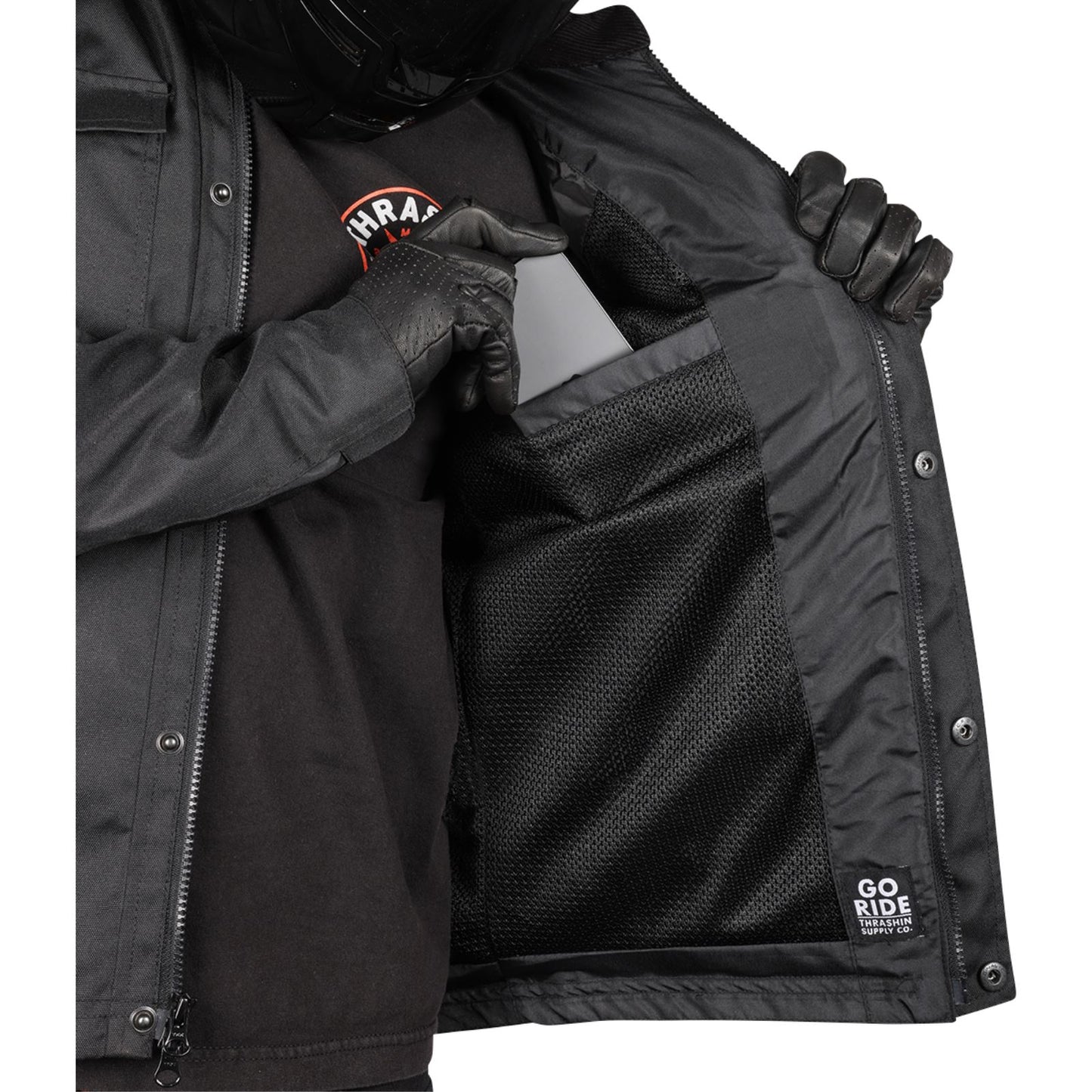 Thrashin Supply Company Atlas v2 Riding Jacket - Black_1149424