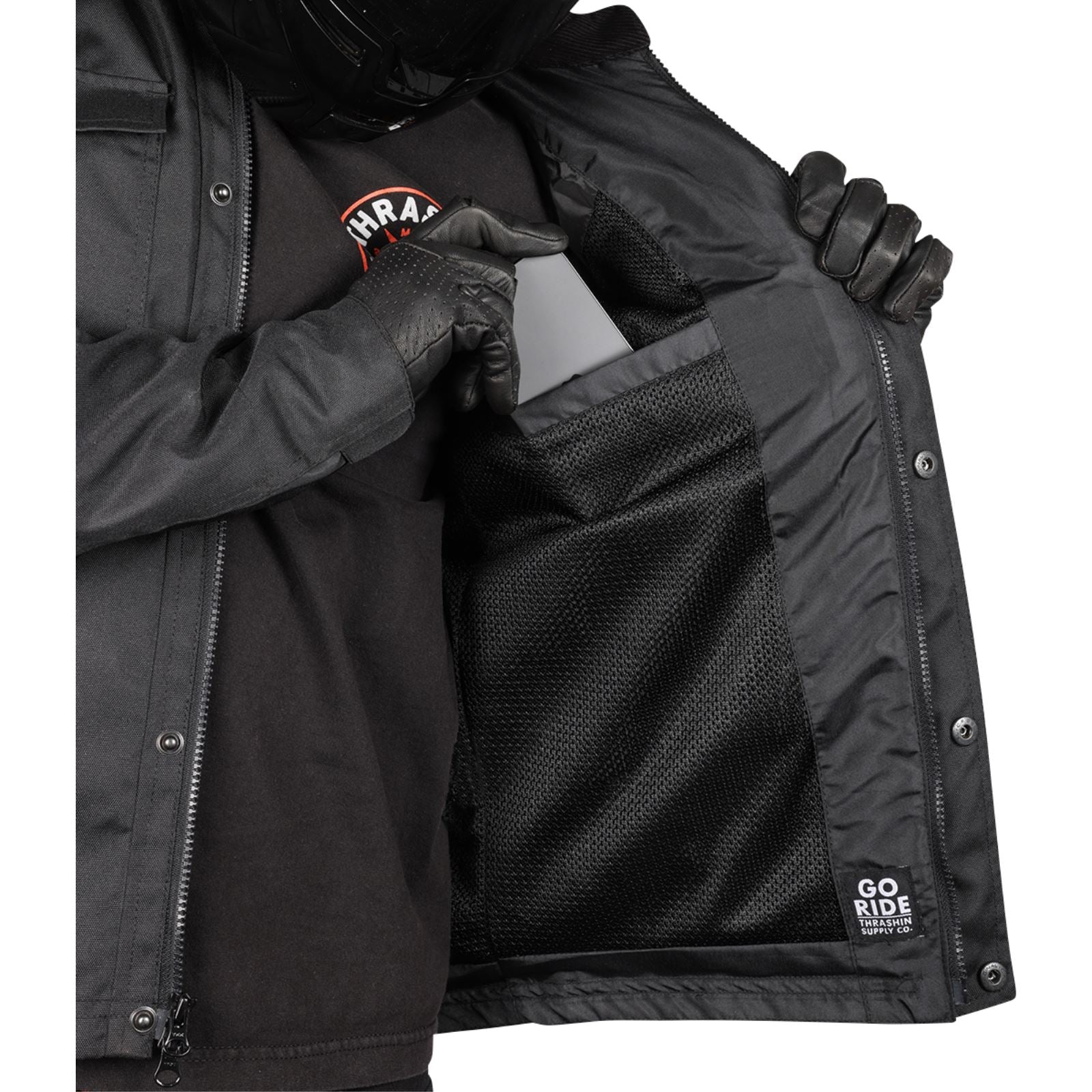 Thrashin Supply Company Atlas v2 Riding Jacket - Black_1149424